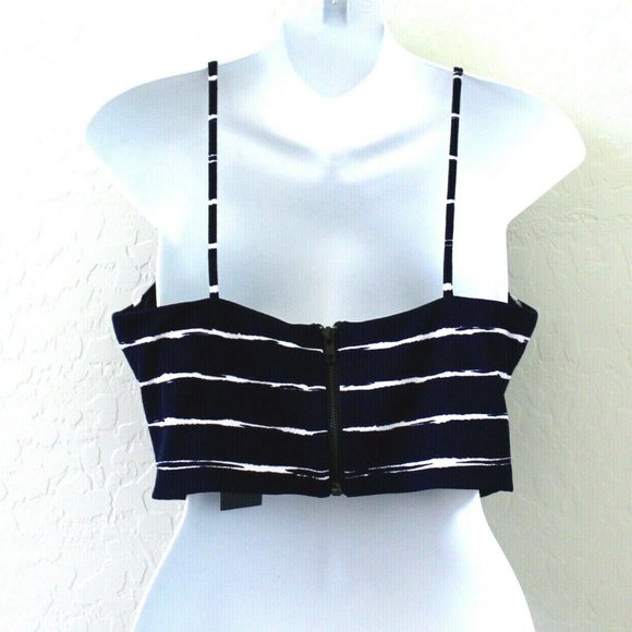 Necessary Objects Painter Stripes Crop Top Tank L - Picture 3 of 7